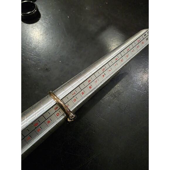 Sterling Silver Heart Shaped Faux Diamond Ring Size 8 - Picture 3 of 3